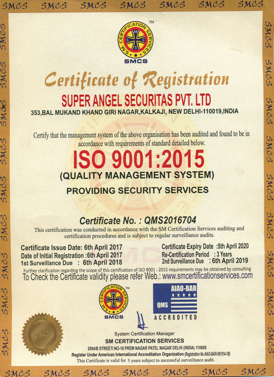 Certificate of Registration SMCS